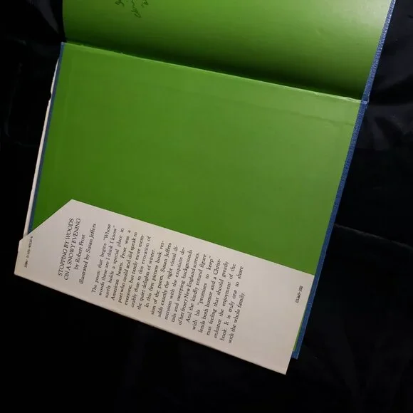 RVHTF EUC 70's Vintage / 1978 Hardcover "Stopping by Woods on a Snowy Evening" - Picture 12 of 15